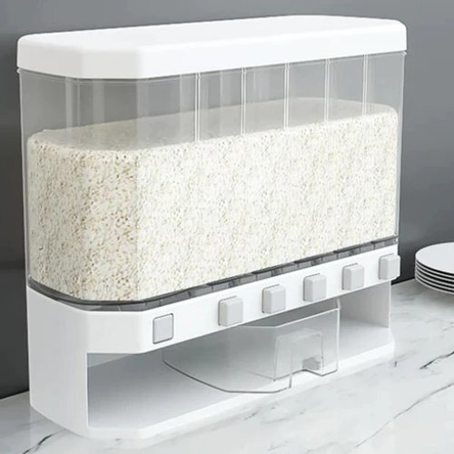 Plastic Cereals Dispenser Press Grain Storage Tank