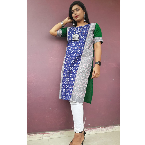 Washable Ladies Sambalpuri Pure Cotton Kurti
