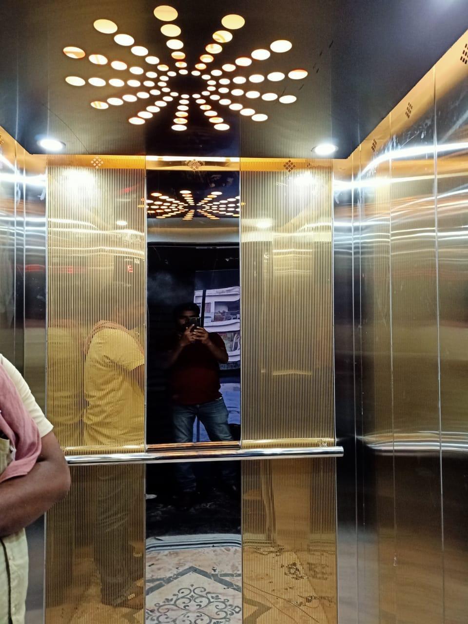 Krisha Engineering Commercial Passenger Lift - Material: Stainless Steel