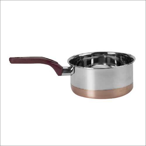 Copper Bottom Sauce Pan - Metal, Multiple Thickness Options | Durable, Hygienic, Corrosion-Resistant, Cost-Effective Solution for Cooking and Reheating