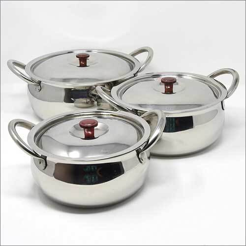 Metal Silver Steel Handi