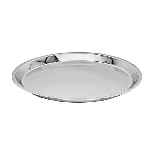 Silver Agara Steel Plate