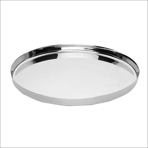 Silver Plain Bhogi Plate