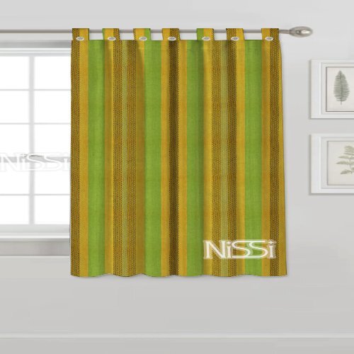 Green Cotton Window Curtain