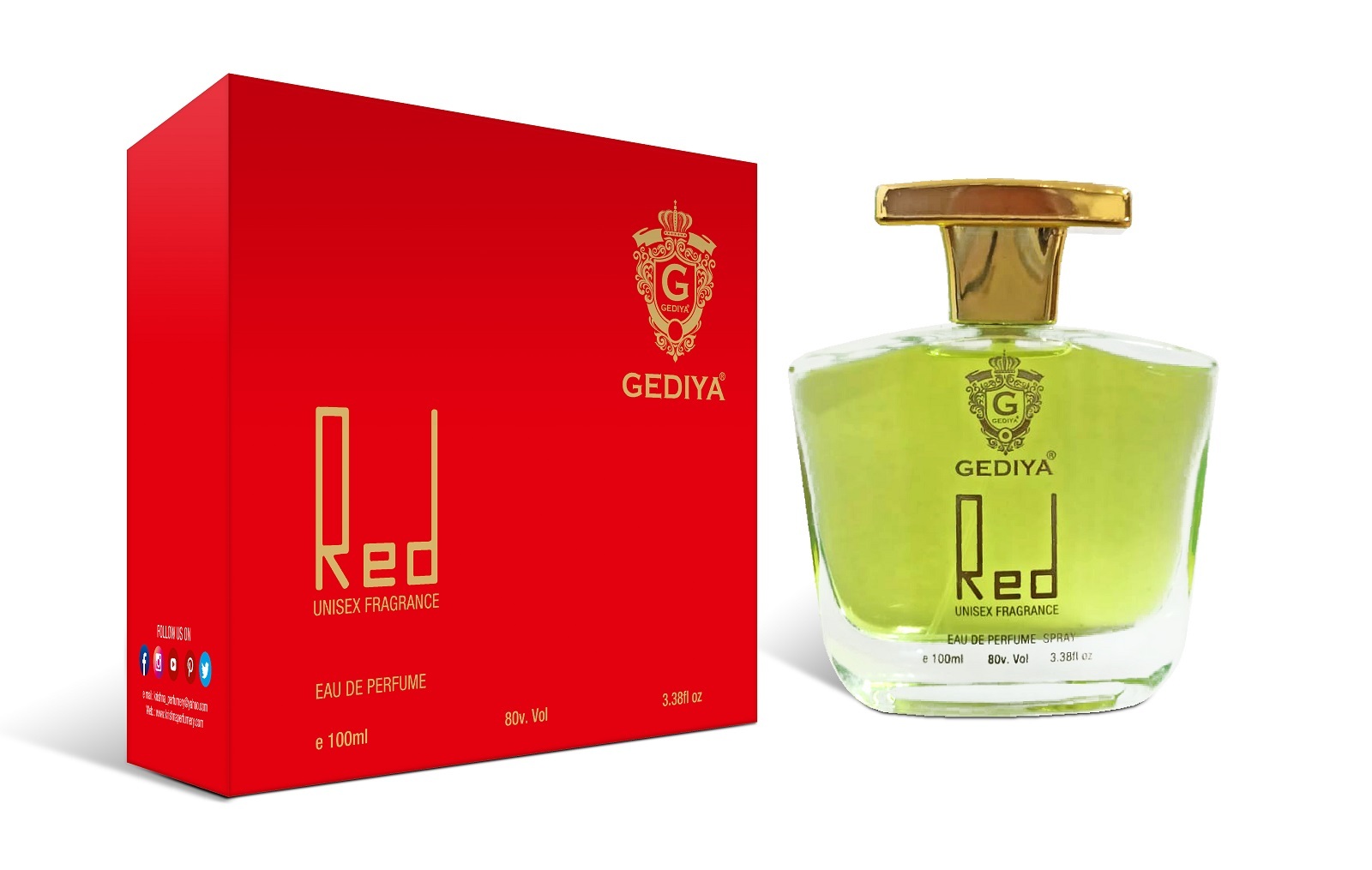 Red 100 Perfume 200 Deodorant - Brand Name: Gediya