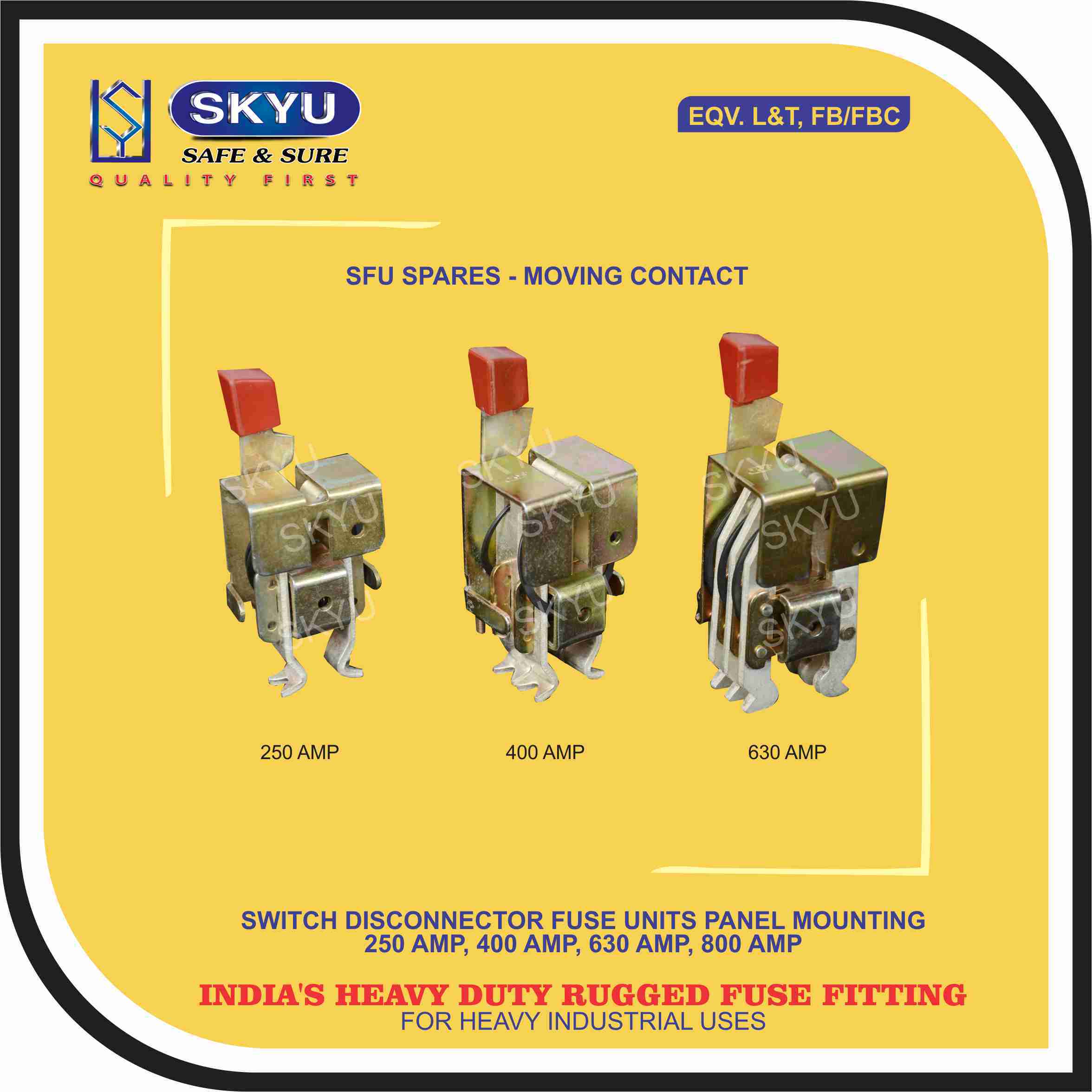 Switch Disconnector Fuse Unit Application: All Manufacturing And Production Plants