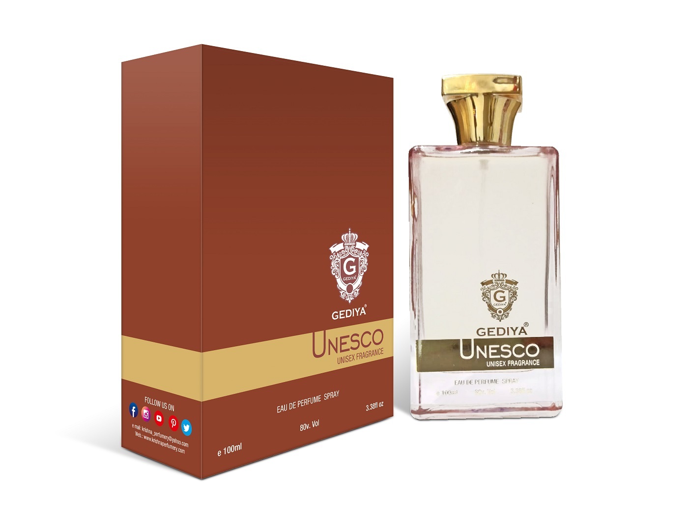 Unesco 100 Perfume 200 Deodorant - Brand Name: Gediya
