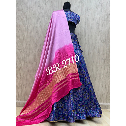 Breathable Br 2710 New English Gajji Silk Lehnga