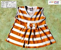 100% कॉटन होज़री गर्ल फ्रॉक एंड पैंट