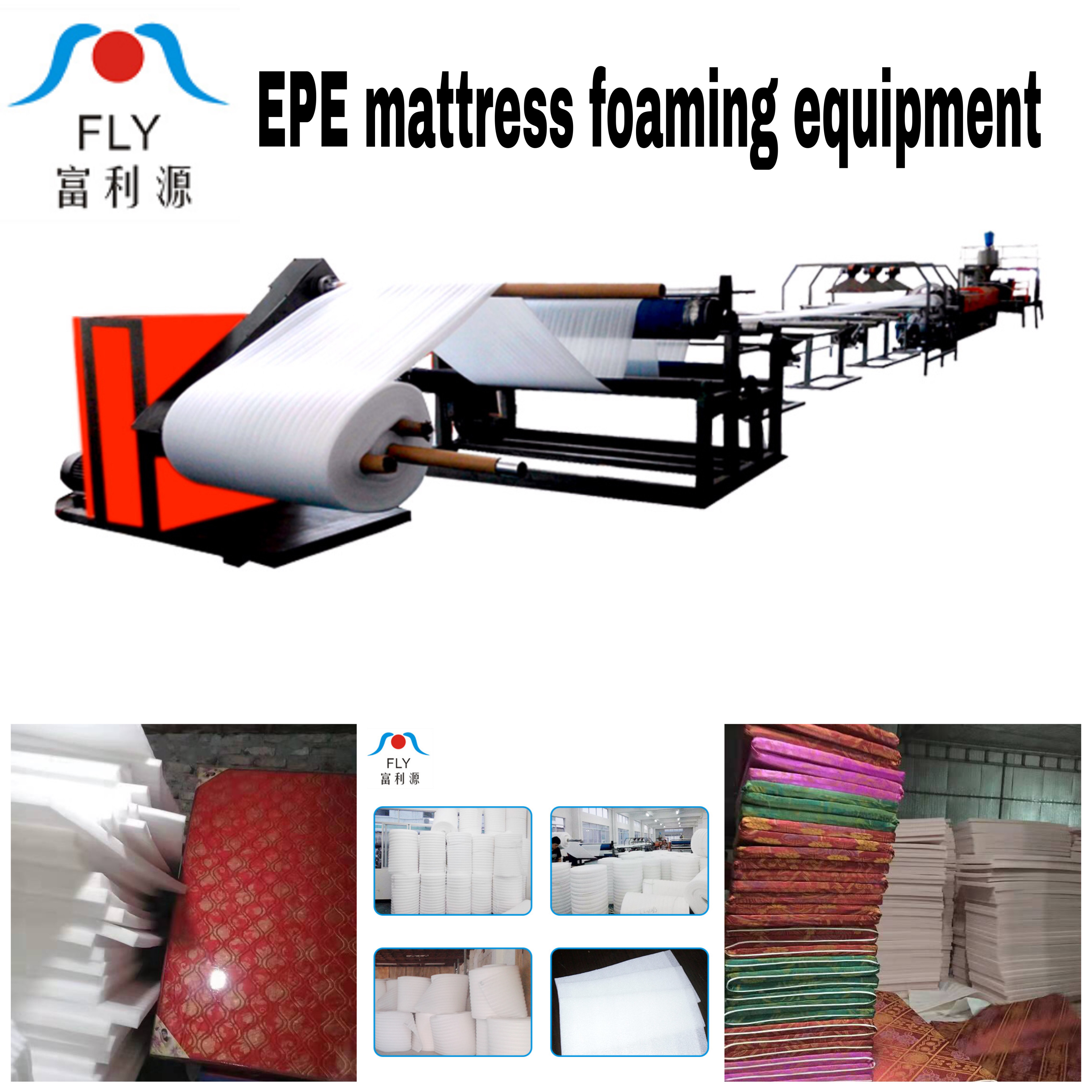 Epe Foam Mattress Sheet Making Machine - 180mm Screw Diameter, 37000x2800x3500mm Dimensions, Semi-automatic Energy Efficient Design, Plc Controlled, 300kw Total Power