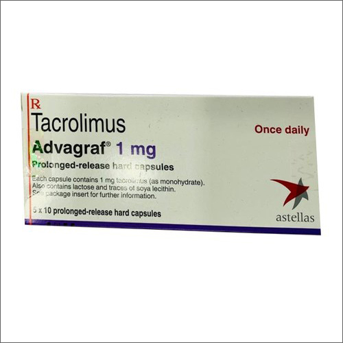 Advagraf - 1 mg Prolonged Release Hard Capsules | 5 x 10 Count, Cold & Dry Storage, Allopathic Medicine