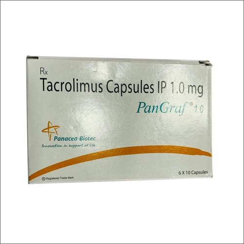 PanGraf - 1 mg Tacrolimus Capsules IP | Box of 60 Capsules, Allopathic Medicine for Clinics and Hospitals, Store in Cold & Dry Place