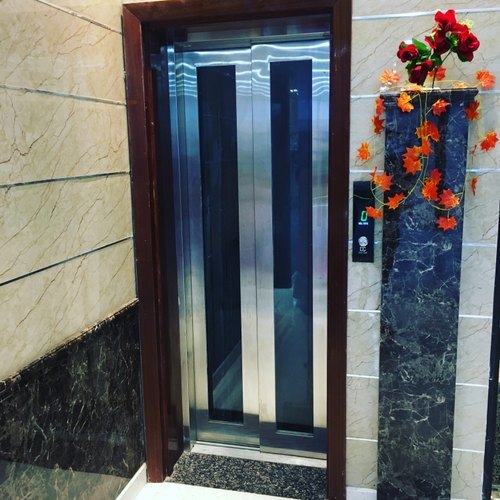 Krisha Engineering Commercial Passenger Lift - Material: Stainless Steel