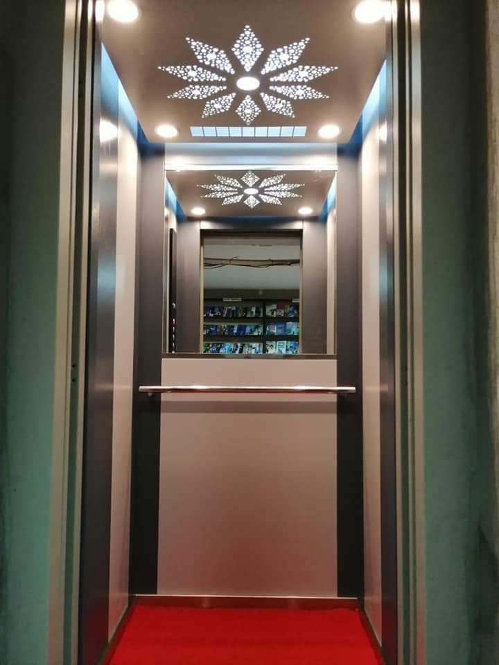 Krisha Engineering Commercial Passenger Lift - Material: Stainless Steel