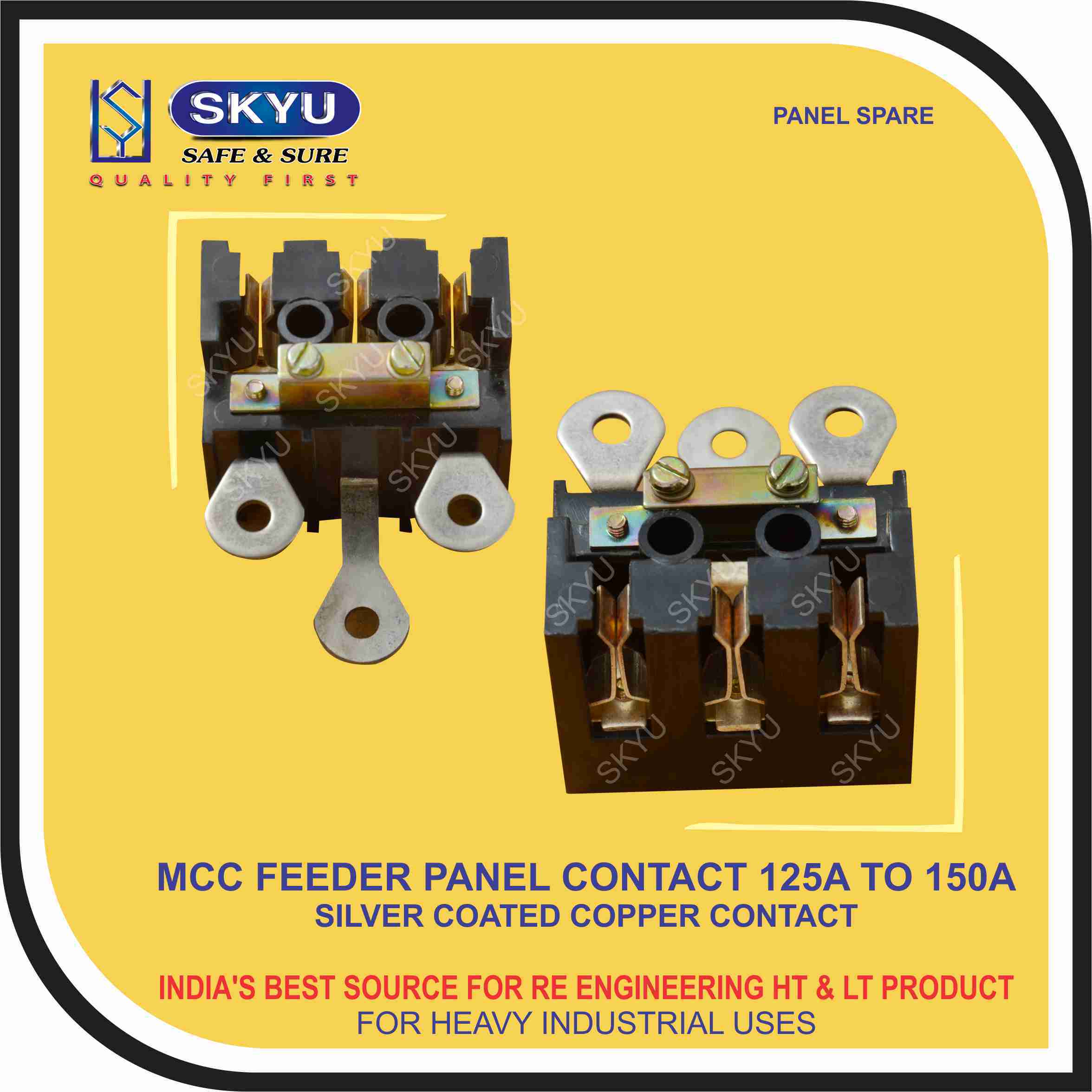 Black And Silver White Mcc Feeder Panel Components