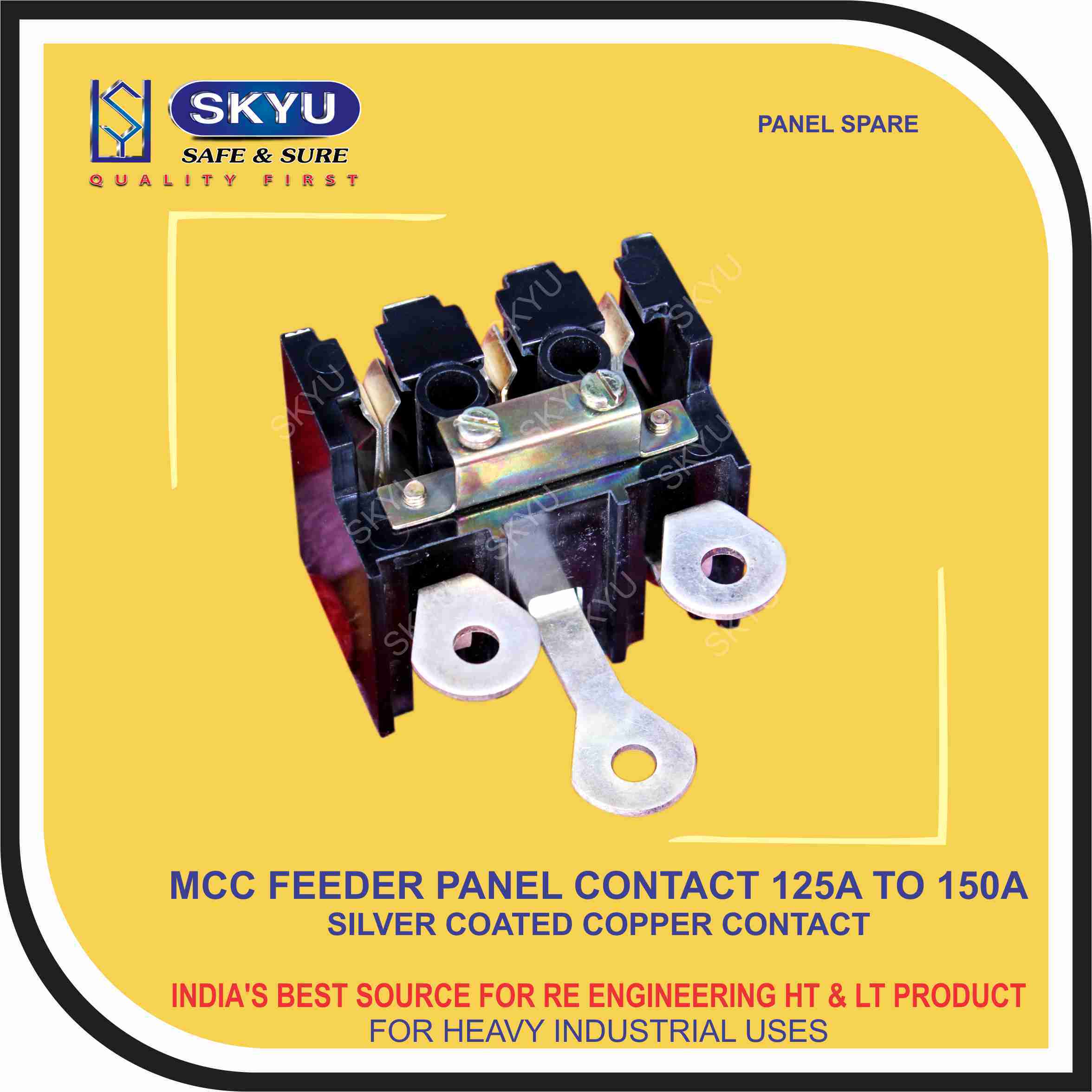 Black And Silver White Mcc Feeder Panel Components