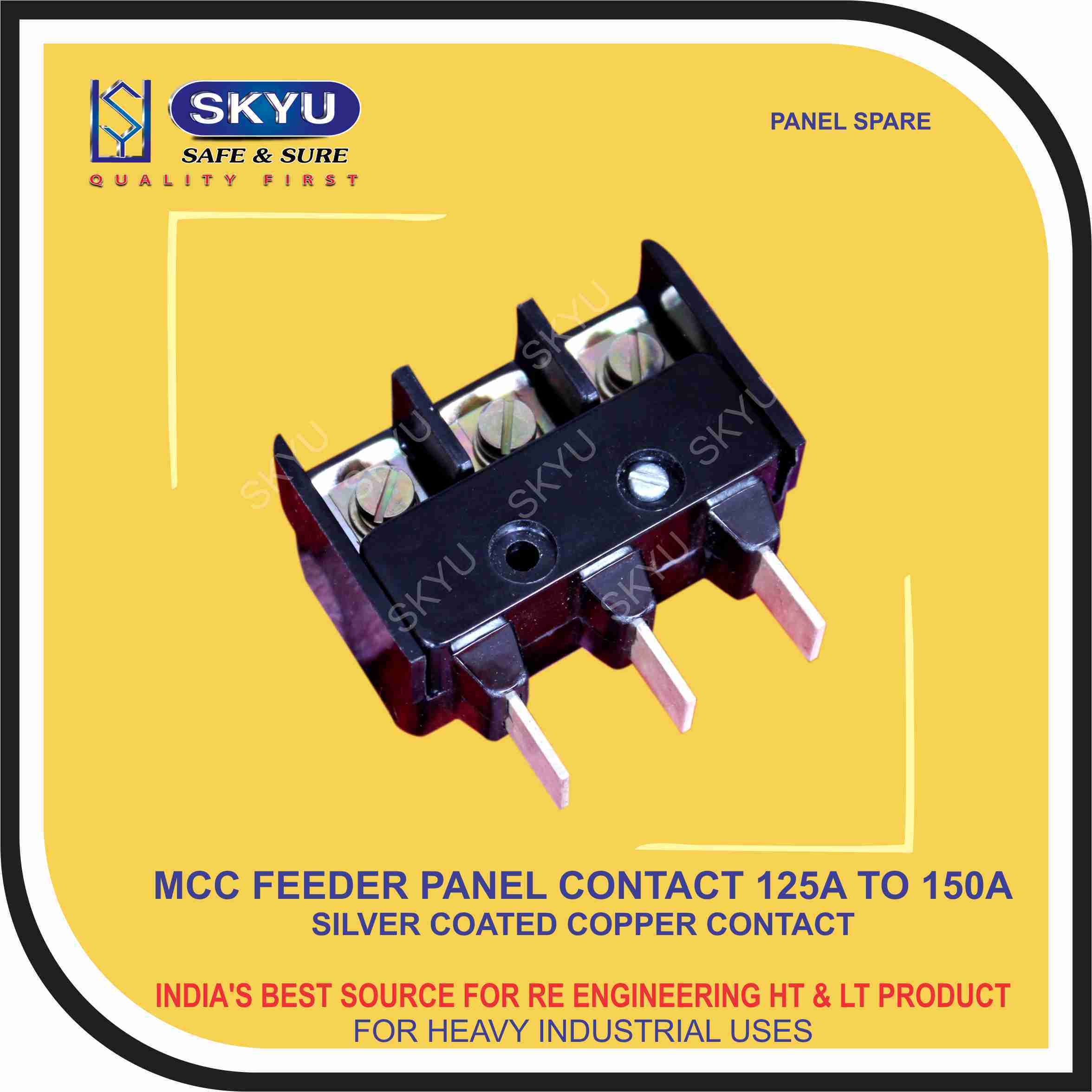 Black And Silver White Mcc Feeder Panel Components