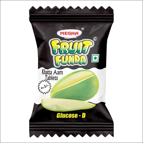 फ्रूट फंडा खट्टा आम टैबलेट अतिरिक्त सामग्री: चीनी