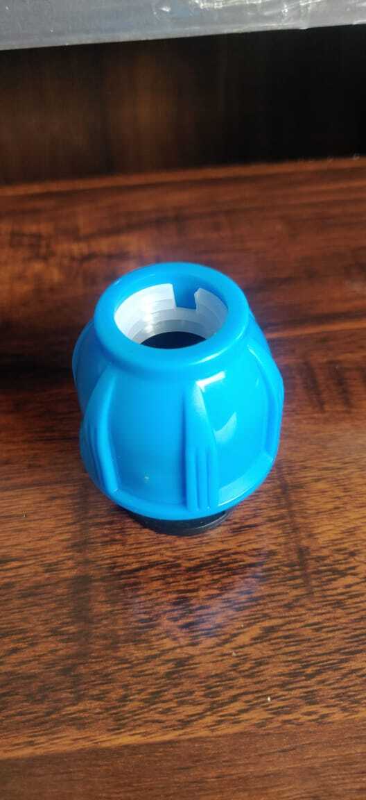 Mdpe End Cap - Available Range 20mm To 110mm | Blue Color, Round Shape, Socket Joint Connection