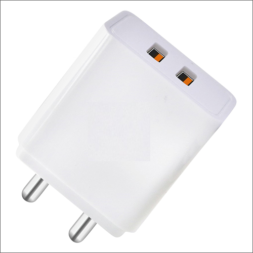 2.4 Amp Charger - Polycarbonate Body, White Color | 6-month Warranty, Fast Charging Capability