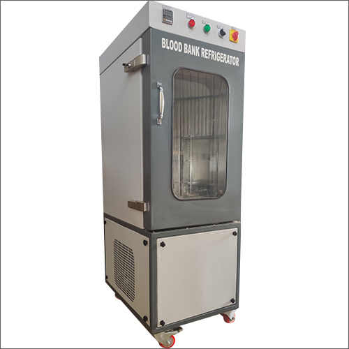 Blood Bank Refrigerator - Stainless Steel, Single-Temperature Design with Industrial Refrigerant System