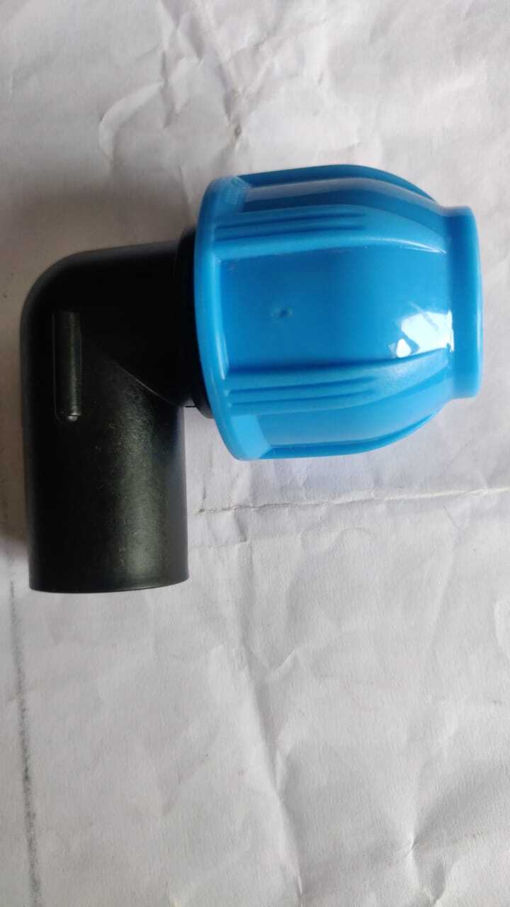 Blue Mdpe Threaded Ft Elbow