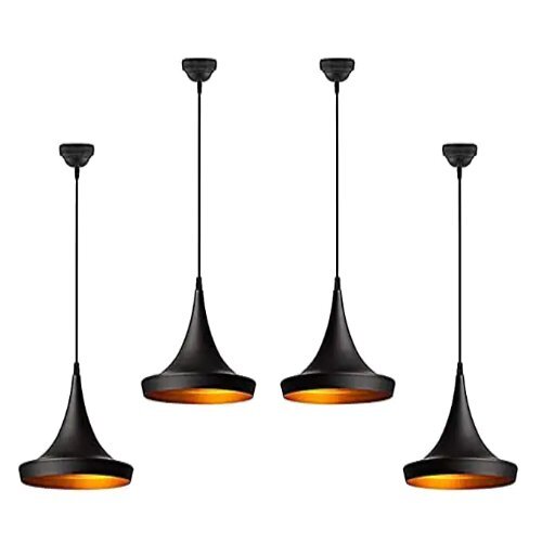 ब्लैक डेकोरेटिव हैंगिंग लैंप