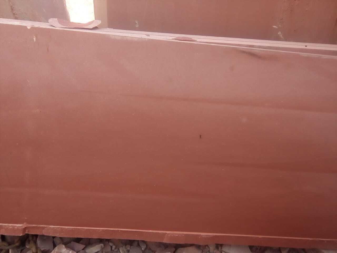 Polished Red Sandstone - Slabs , Red Color, Ideal For Fort And Park Construction, Stone Handicrafts, Versatile For Interior And Exterior Use