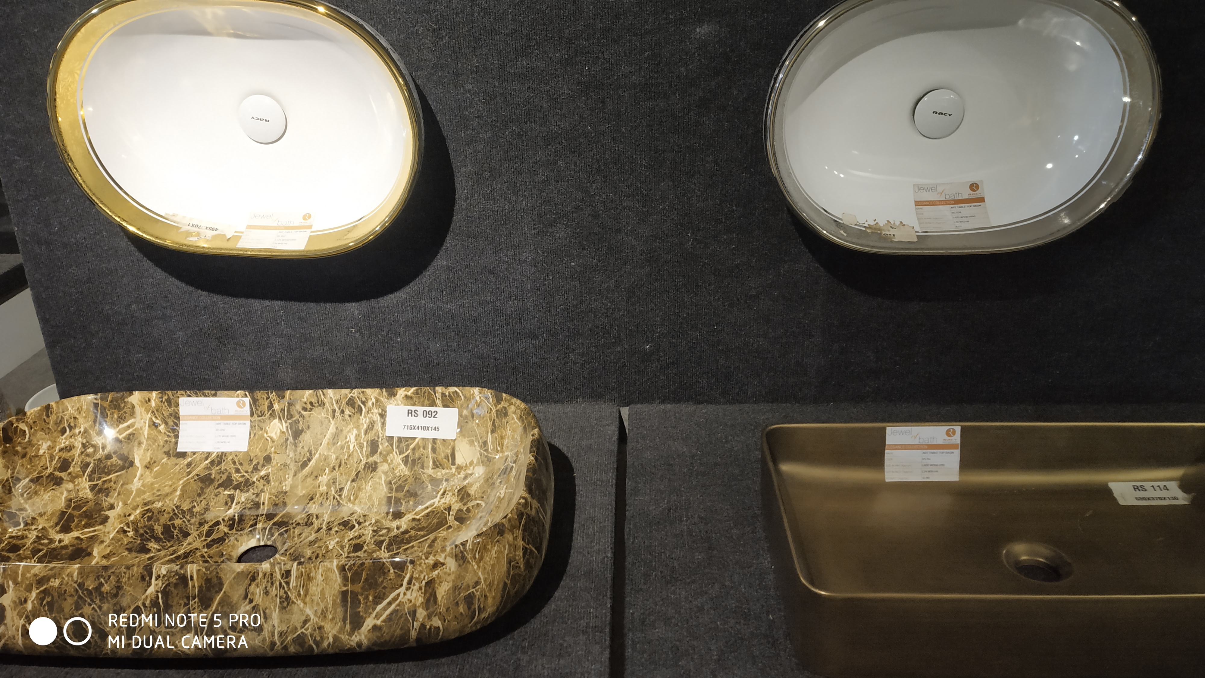 Elegance Wash Basin - Ceramic, Above Counter, 10 Kg | Any Color, Smooth Surface Finishing, Elegance Art Series