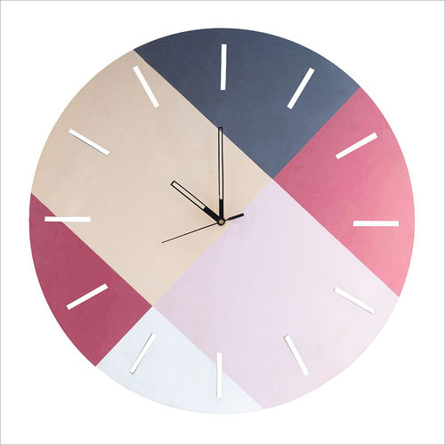 Multicolor Colour Palette Metal Wall Clock