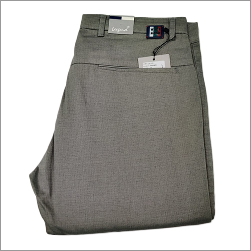 पुरुषों की ग्रे फाइन निट पैंट