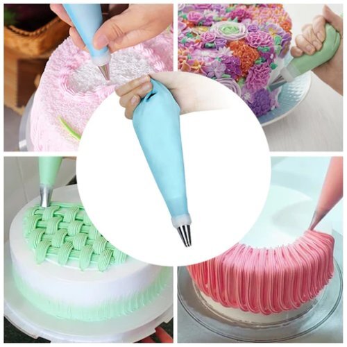 Cake Nozzle Tool Used For Making Cake - Aluminum Alloy Material | Lightweight, Hollow Design For Effortless Cake And Pastry Decorations