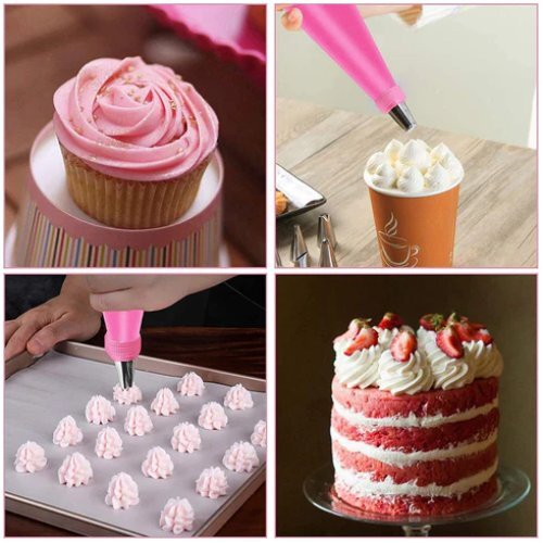 Cake Nozzle Tool Used For Making Cake - Aluminum Alloy Material | Lightweight, Hollow Design For Effortless Cake And Pastry Decorations