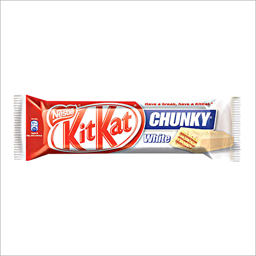 Kit Kat Chunky White Chocolate - Solid Sweet Chocolate, Crisp White Pieces, Conveniently Packed for a Tempting Break Anytime