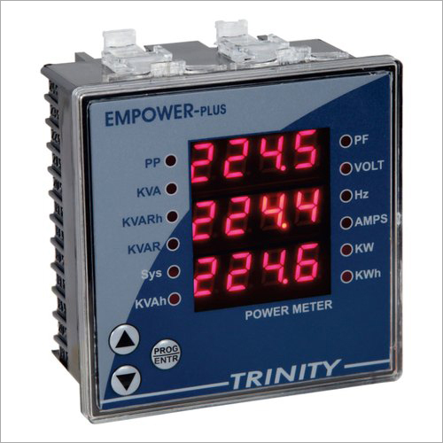 Empower Plus Digital Multifunctional Meter - PVC Material, Dark Blue Color | Analog and Digital Display for Industrial Applications