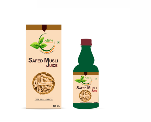 Safed Musli Juice - 500ml Bottle | Enhances Vitality, Supports Joint Comfort, Improves Sexual Performance, Rich in Nutrients and Minerals