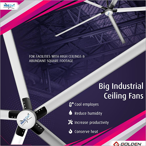 औद्योगिक एचवीएलएस फैन ब्लेड व्यास: 20 फुट (फीट)