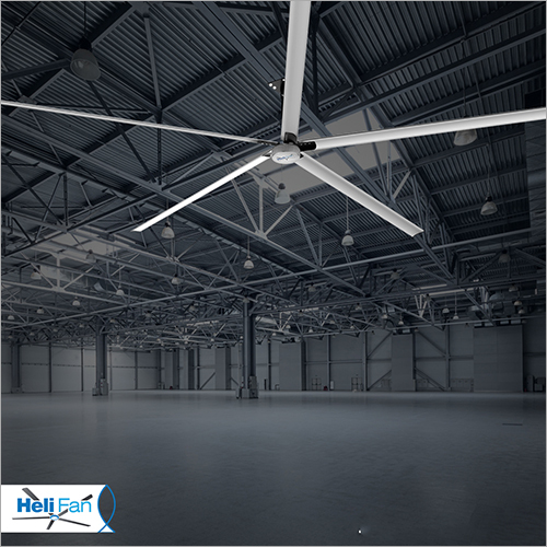 सफेद औद्योगिक छत का पंखा