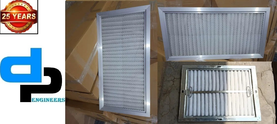 Ahu Pre Filter - Hdpe Media, 24x24x6 Inches, White | Pre Filter Grade, Box Filter Design, 95% Efficiency, Washable & Reusable