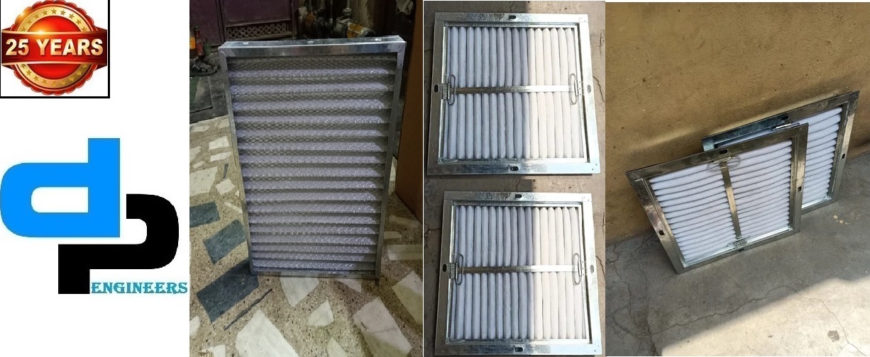 Fine Filter - Galvanized Steel And Ss304 Separators White Box Filter For General Air Filtration And Pre-filtration With Hdpe And Non Woven Synthetic Media