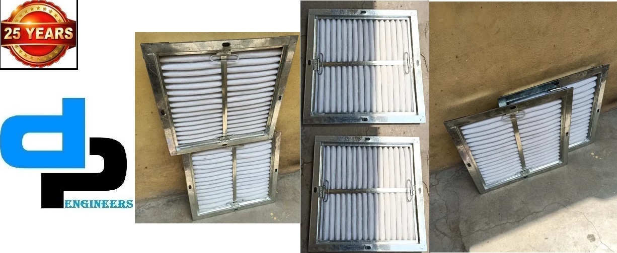 Fine Filter - Galvanized Steel And Ss304 Separators White Box Filter For General Air Filtration And Pre-filtration With Hdpe And Non Woven Synthetic Media