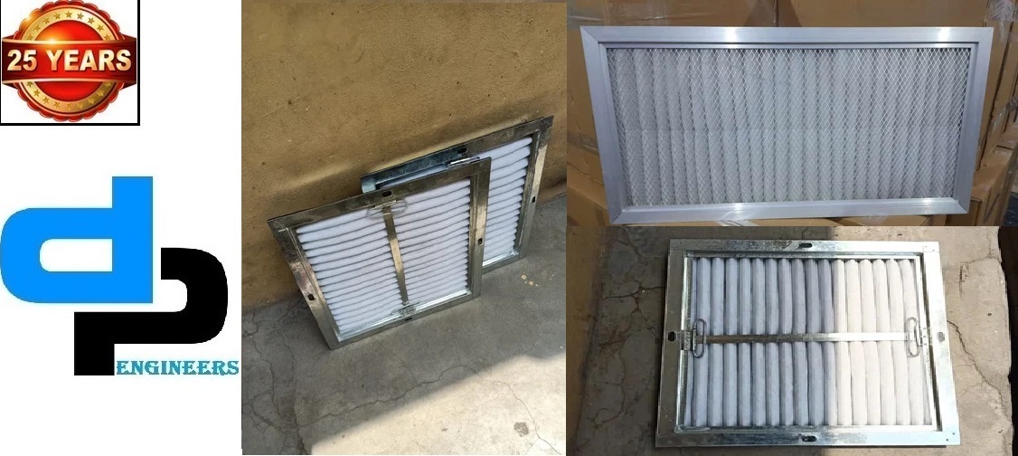 Fine Filter - Galvanized Steel And Ss304 Separators White Box Filter For General Air Filtration And Pre-filtration With Hdpe And Non Woven Synthetic Media