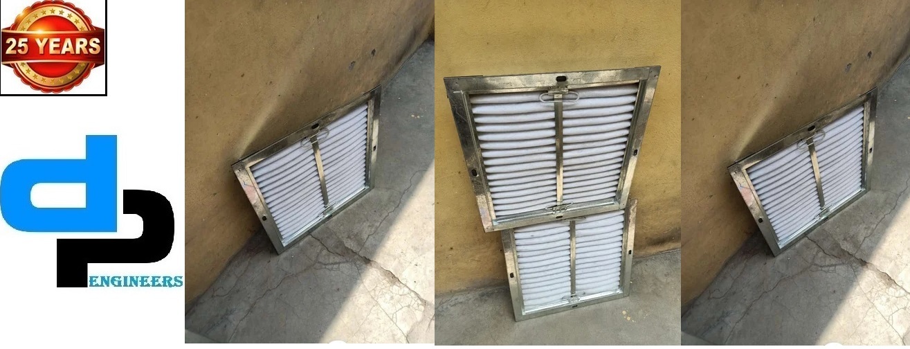 Fine Filter - Galvanized Steel And Ss304 Separators White Box Filter For General Air Filtration And Pre-filtration With Hdpe And Non Woven Synthetic Media