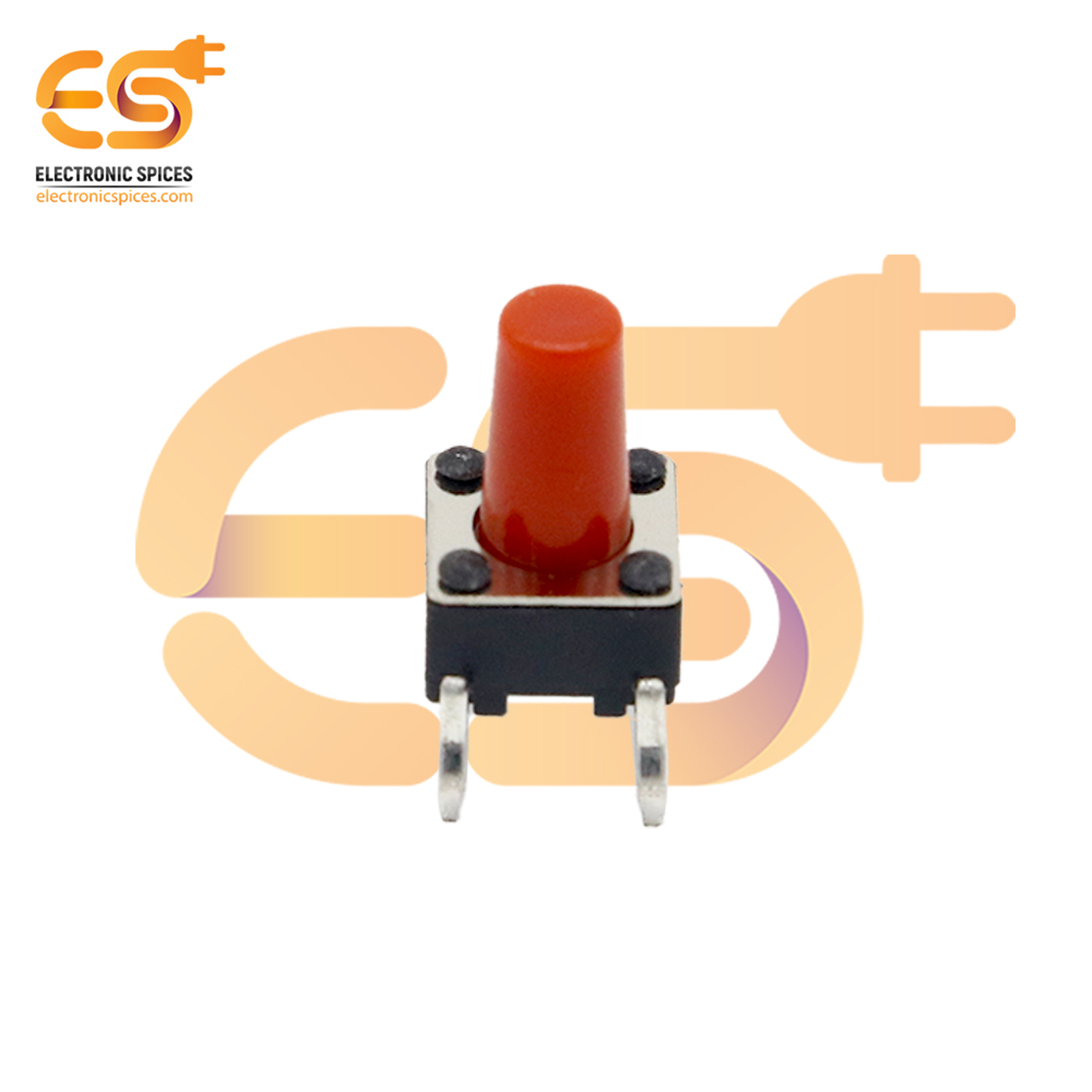 6 X 6 X 9.5mm Red Color Tactile Momentary Push Button Switches