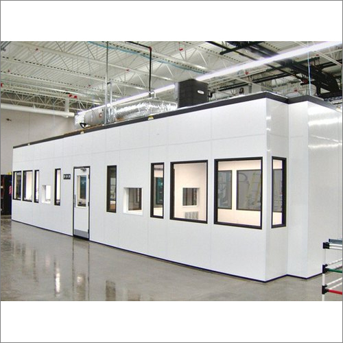 Soft Wall Modular Clean Room - 100mm Thickness Metal Sheet, White Finish with Transparent Glass Windows - Lightweight, Scratch Resistant, Easily Transportable and Installable