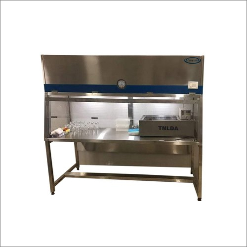 Horizontal Laminar Air Flow - 6x2x2 Feet, 90 Fpm Velocity, Stainless Steel, Silver Color, 230v Power Supply, Ideal For Laboratories