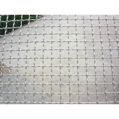 Clamp Crimped Wire Mesh - Color: Sliver