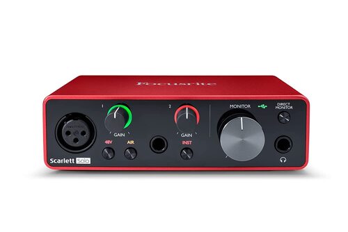 Focusrite Scarlett Solo 3Rd Gen Dimension(L*W*H): 9.6 X 14.4 X 4.3  Centimeter (Cm)