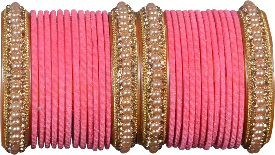 Alloy Beads Platinum Chudas - Gold-plated 20g Size 2.4 2.6 2.8 | Ideal For Wedding & Engagement Features Synthetic Diamond Brand Certification