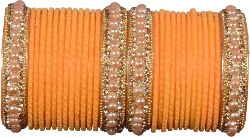 Alloy Beads Platinum Chudas - Gold-plated 20g Size 2.4 2.6 2.8 | Ideal For Wedding & Engagement Features Synthetic Diamond Brand Certification
